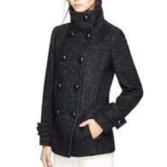 Babaton Talula Howel Wool  Funnel Peacoat Dark Grey S - Picture 2 of 16